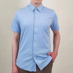 Projek Raw Light Blue Knit Short Sleeve Shirt